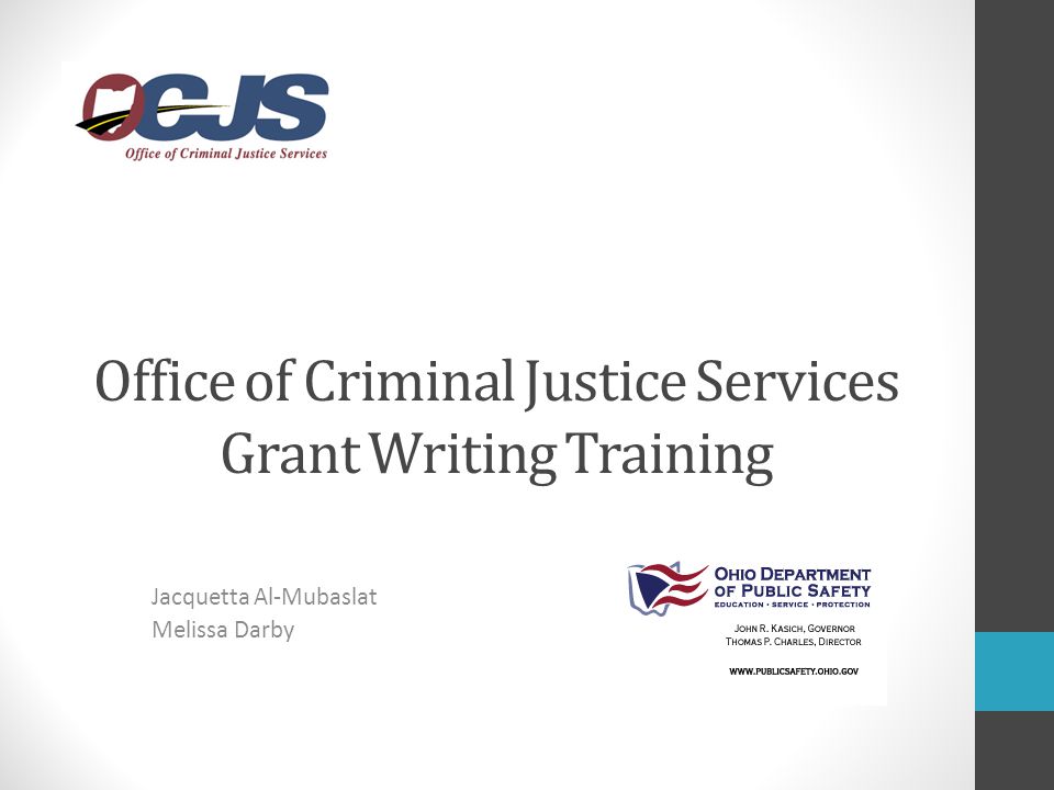Training staff for criminal justice
